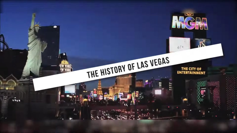 The Image Shows a Panoramic Night View of The Las Vegas Strip