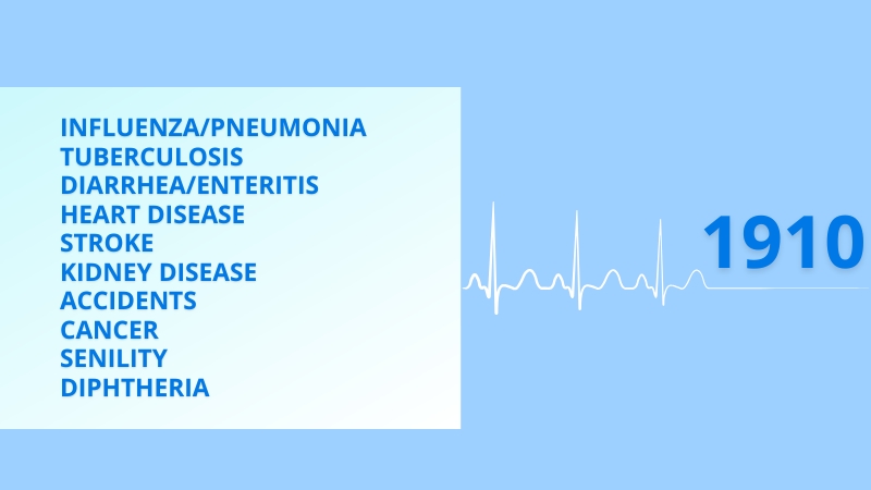 Image Listing the Leading Causes of Death in 1910