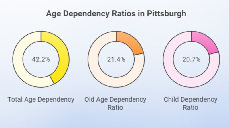 Age Dependency Ratios in Pittsburgh Chart