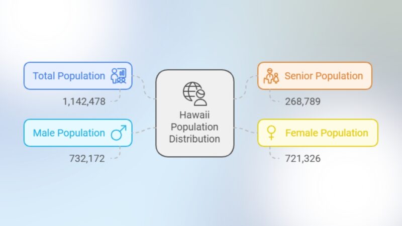 Age Distribution in Hawaii Chart