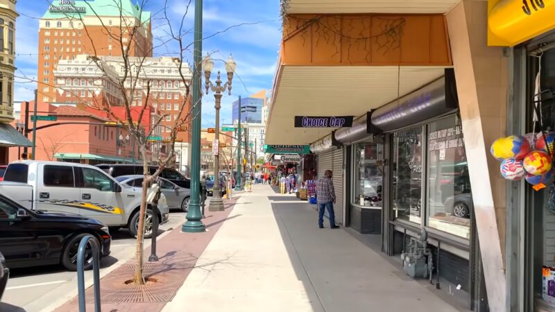 Street View of Downtown El Paso, Texas