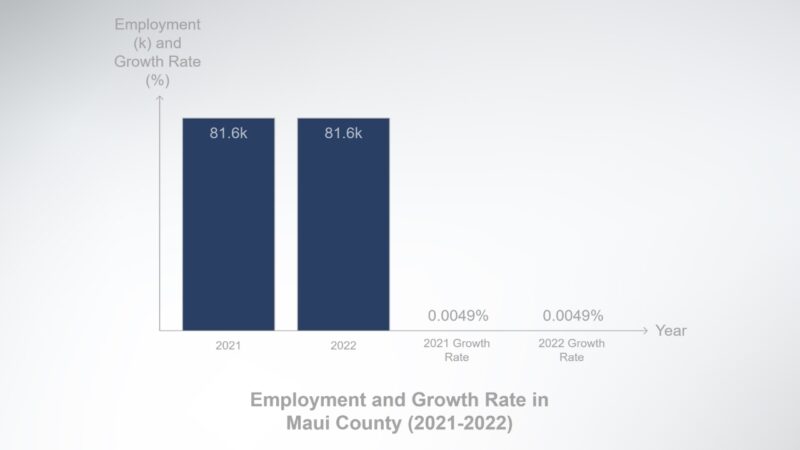 Employment Growth and Trends in Maui County Chart