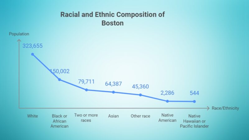 Ethnic Diversity in Boston Chart