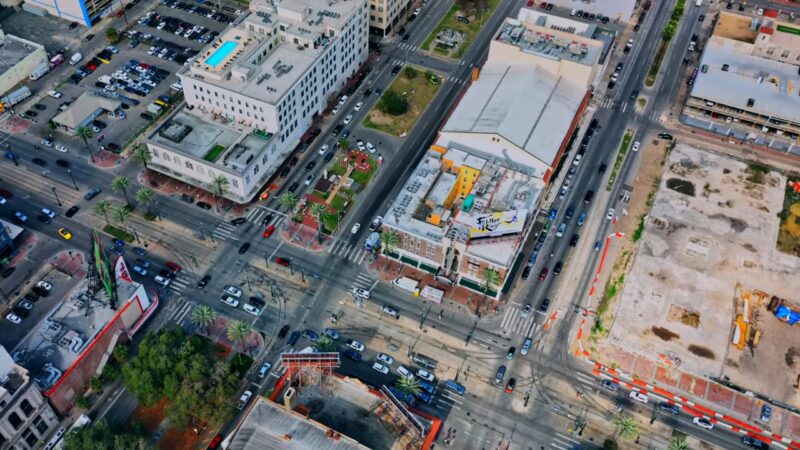 Aerial View of Downtown New Orleans