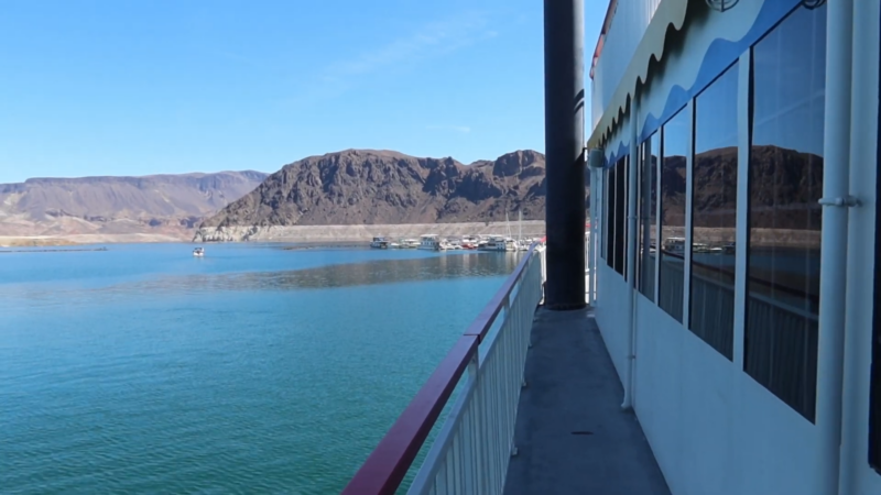 A Serene View of Lake Mead from The Deck of A Cruise Boat