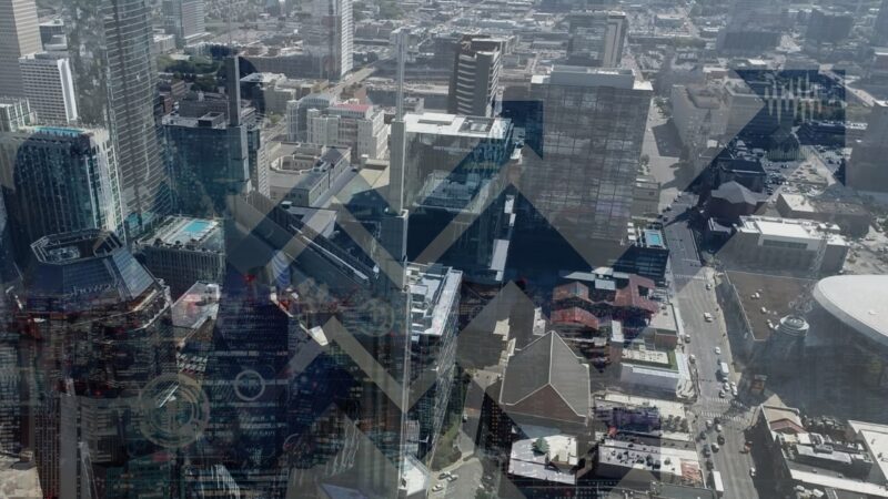 Aerial View of Downtown Nashville Showcasing Modern Skyscrapers and Urban Growth, Reflecting the City's Expanding Population and Development Trends