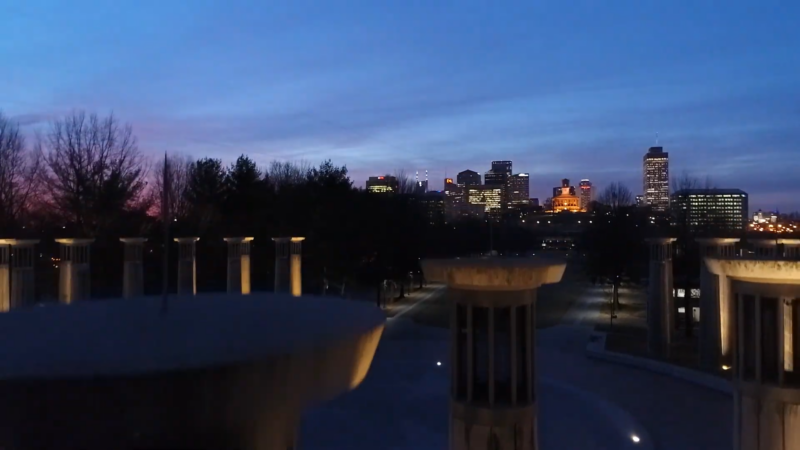 A Twilight View of Nashville's Skyline, Representing the City's Policy and Governance Shaping Its Urban and Economic Landscape