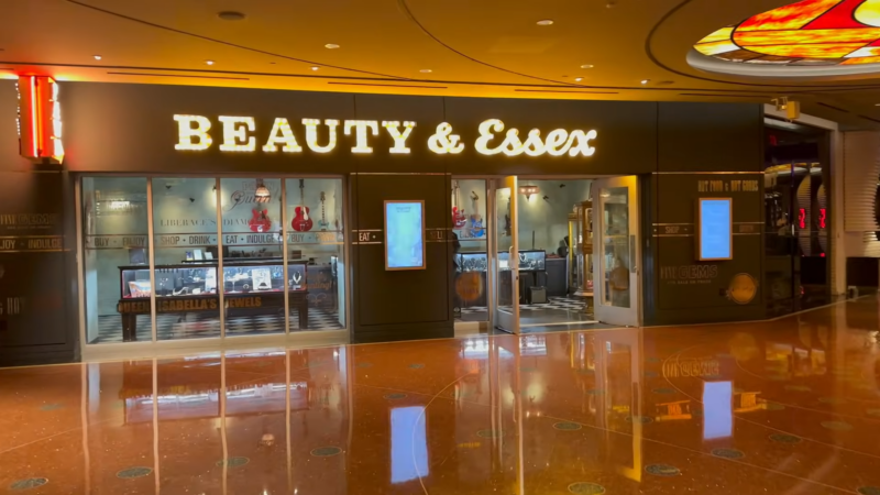 The Entrance of Beauty & Essex Restaurant in Las Vegas