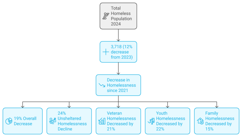 Homelessness in Dallas, Texas Chart