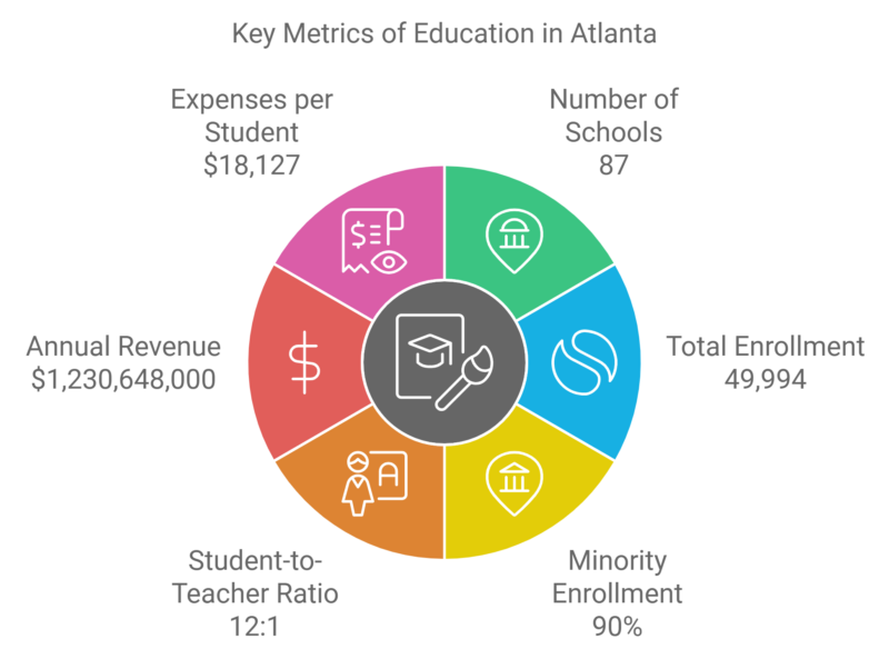 Key Metrics of Education in Atlanta Chart