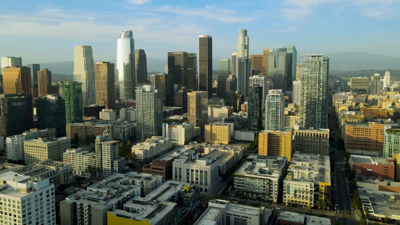 Aerial View of Downtown Los Angeles