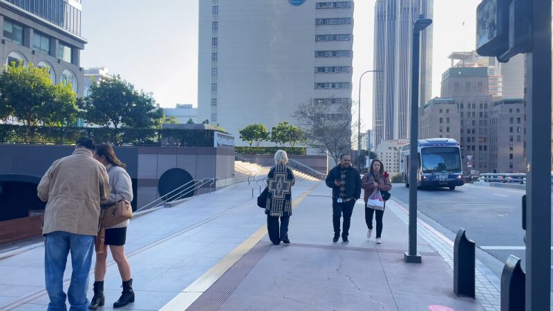 A Busy Street Scene in Los Angeles