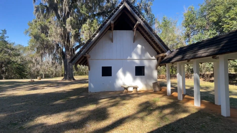 A Reconstructed Building at Mission San Luis in Tallahassee