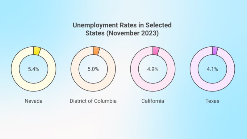 State Unemployment Rankings (November 2023) Chart