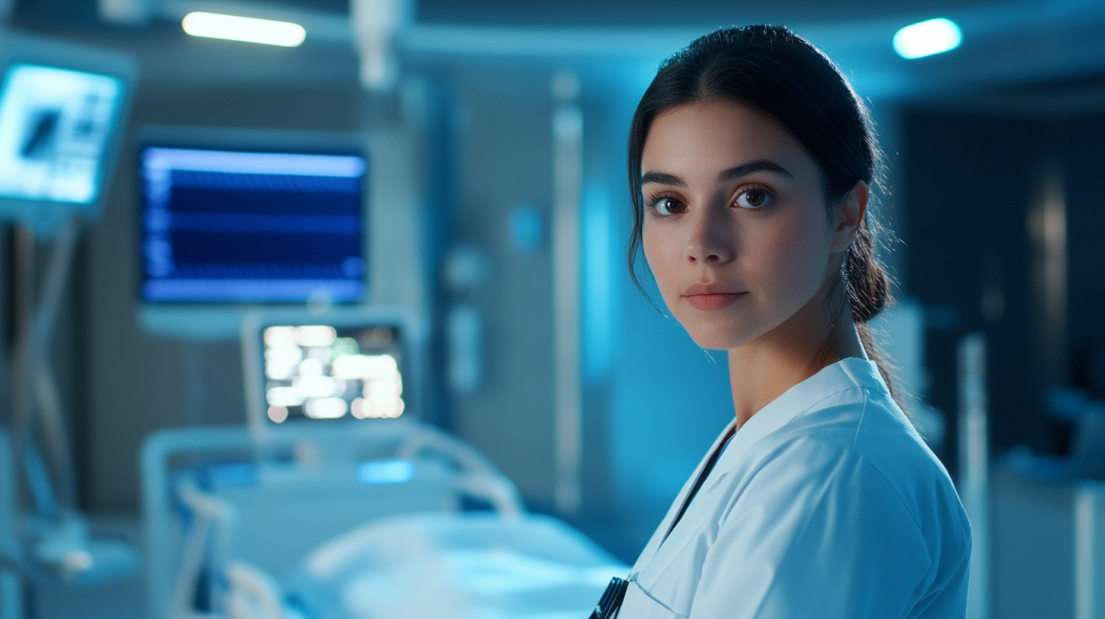 a Nurse in A Modern Hospital Setting, Representing the Career Growth Opportunities Offered by A Post-Master's FNP Certificate