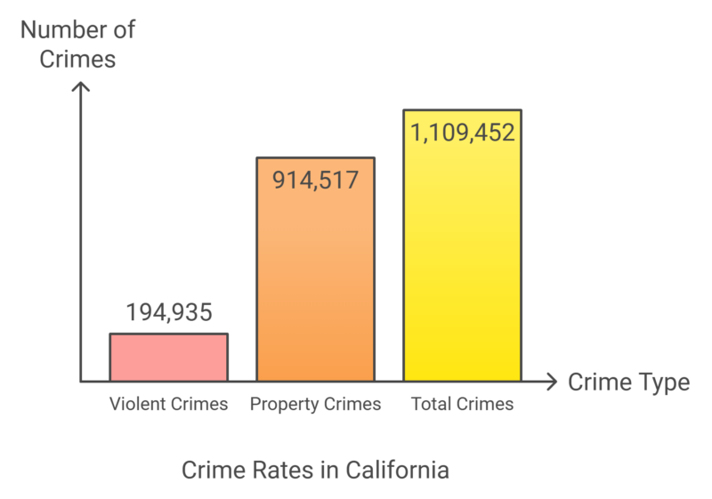 Crime Rates in California Chart