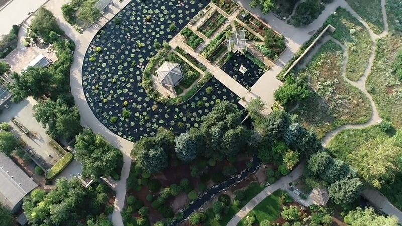 Aerial View of The Denver Botanic Gardens