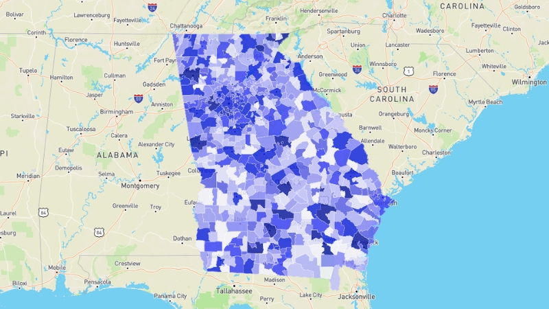 Georgia Crime Map