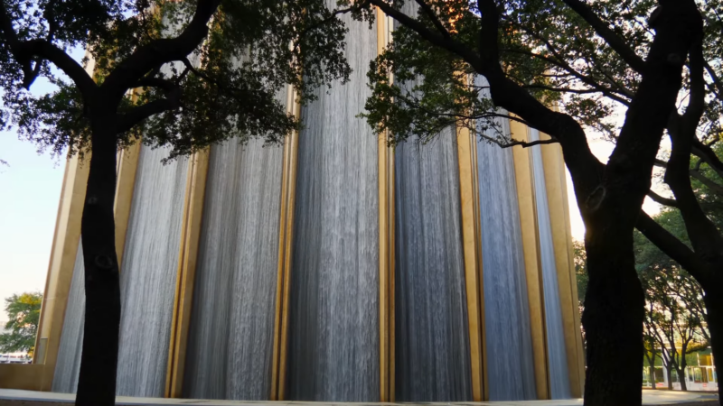 The Hines Waterwall Park in Houston