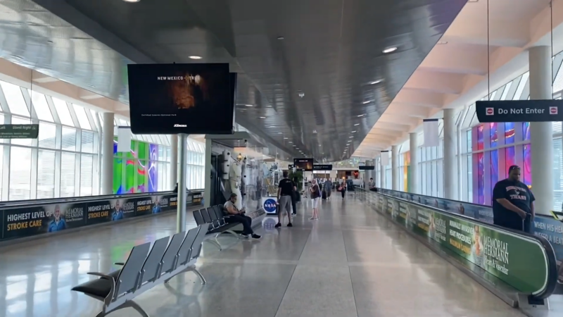 A Spacious Walkway at William P. Hobby Airport in Houston