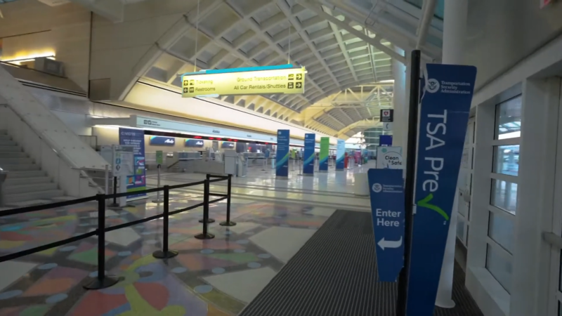 Inside View of LA/Ontario International Airport 