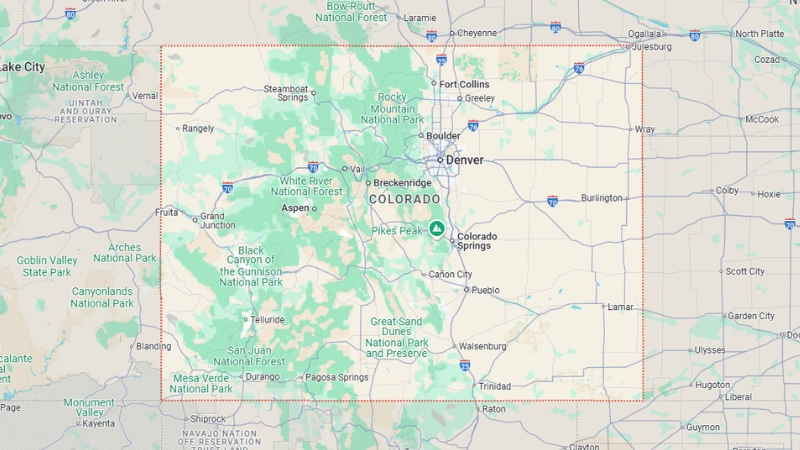 Map of Colorado