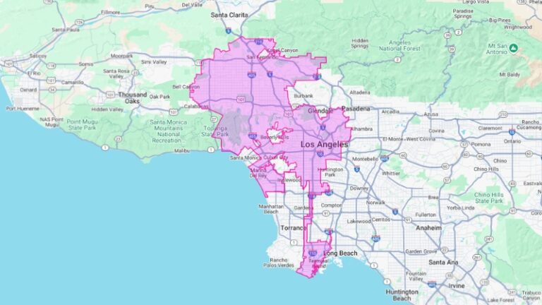 Map Of Los Angeles California Geography Attractions Stats 2025 Map Of Los Angeles California - Geography Attractions Stats 768x432