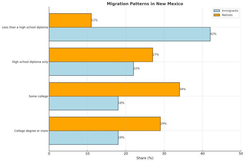 Migration Patterns in New Mexico Chart