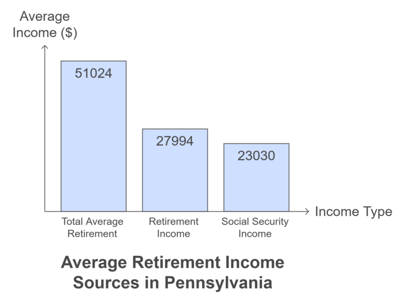 Retirement Income in Pennsylvania Chart