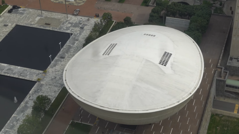 Aerial View of The Egg Located in Albany, New York