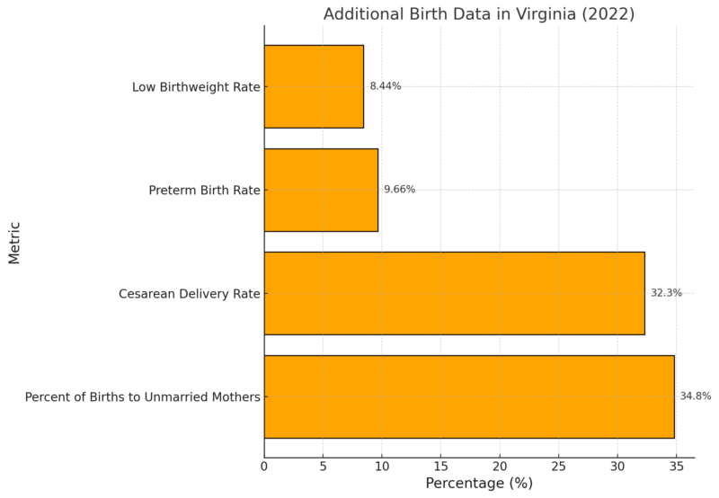 Additional Birth Data In Virginia Chart (2022)