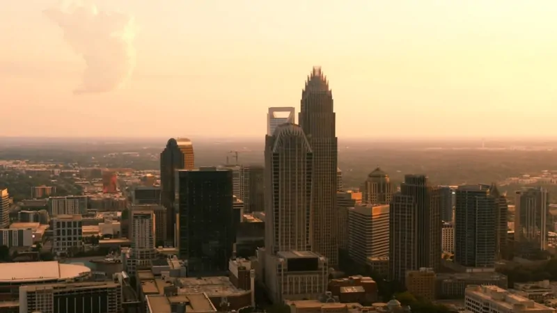 Skyline of Charlotte, North Carolina, a City Experiencing Significant Growth in Line with The Rising North Carolina Population