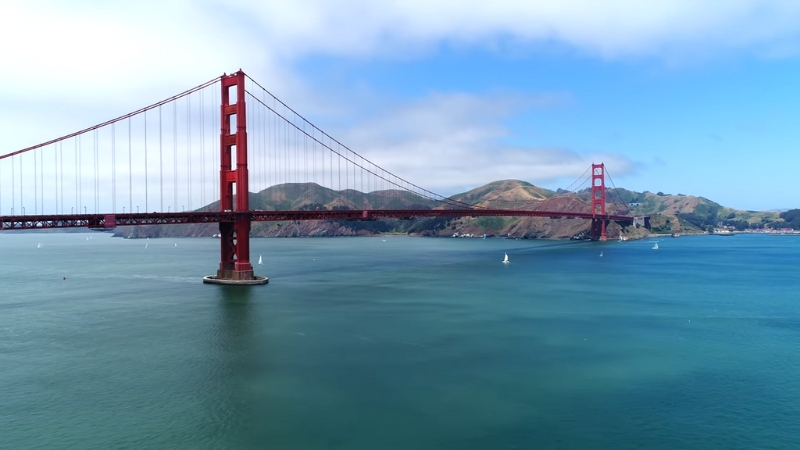 The Golden Gate Bridge with A Clear View of San Francisco, Symbolizing the City's Challenges Amid San Francisco’s Population Loss