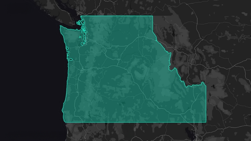 A Map Highlighting Washington State, Related to Its Population Growth in 2024