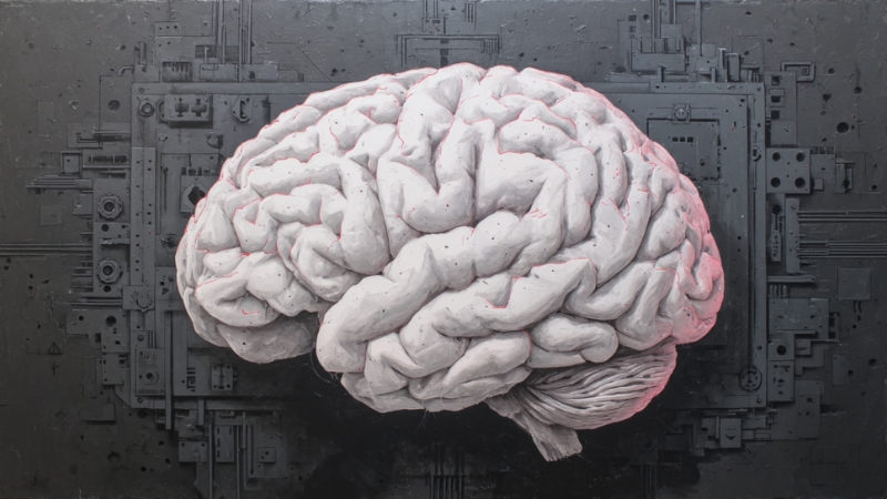 Human brain on a dark background, representing limits of what IQ does not measure