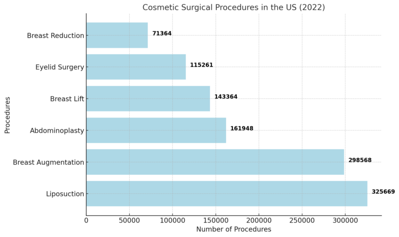 Cosmetic Surgical Procedures In The US Chart (2022)