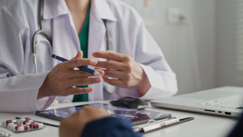A doctor discussing treatment options with a patient