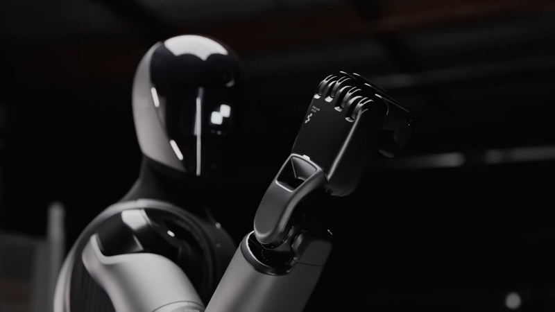 A humanoid robot from Figure AI shown in close-up