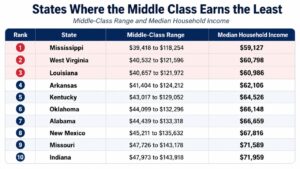 What Is The Average Middle Class Income In The US In 2026? State-By ...