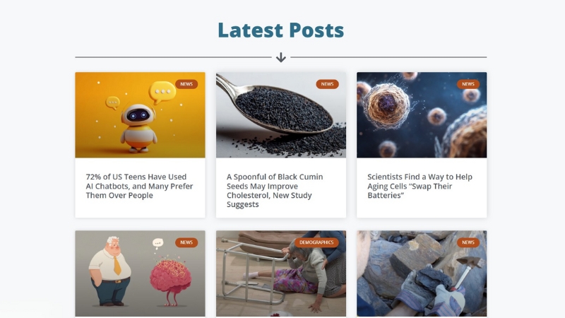 NCHStats latest posts grid showing topics covered last week