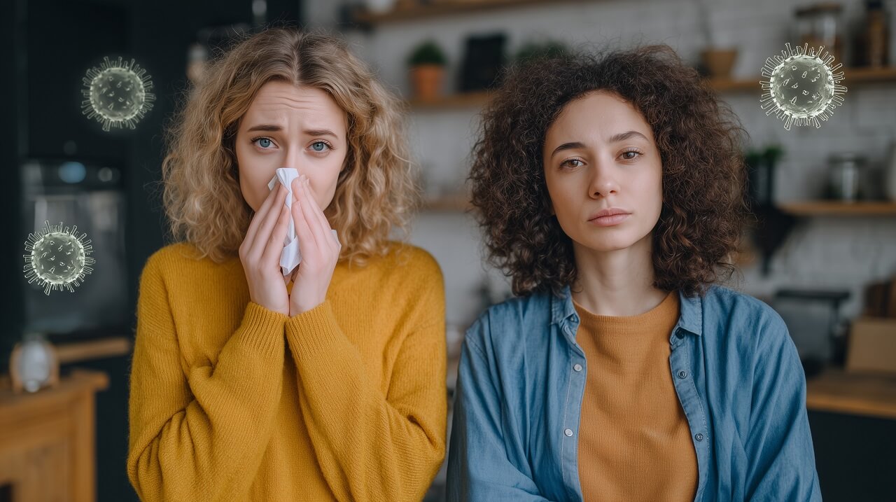 Flu Patients in Room With Healthy People