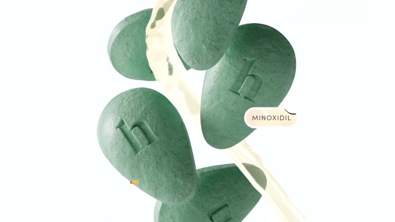 Green tablets labeled with an “h” shown as a copy of Wegovy pill