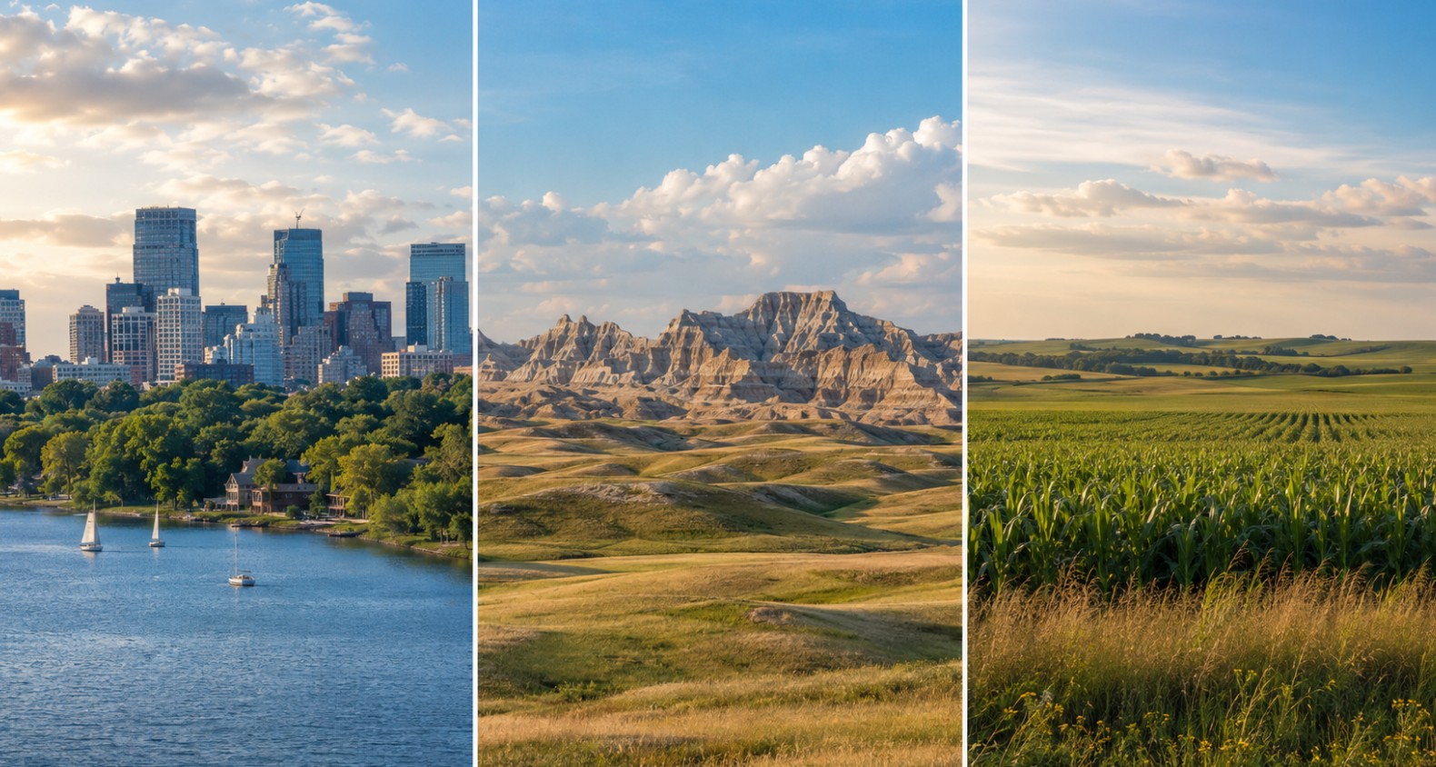 Minnesota, North Dakota and Nebraska
