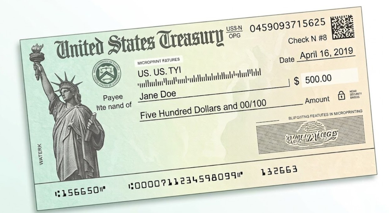 Illustration of Treasury Check
