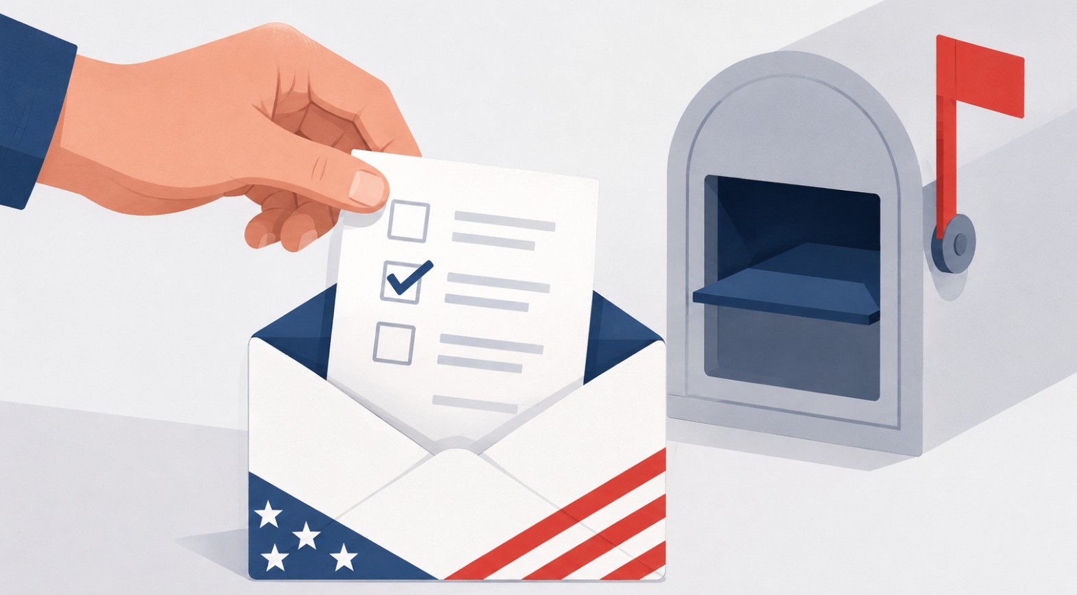An image visualizing mail voting.
