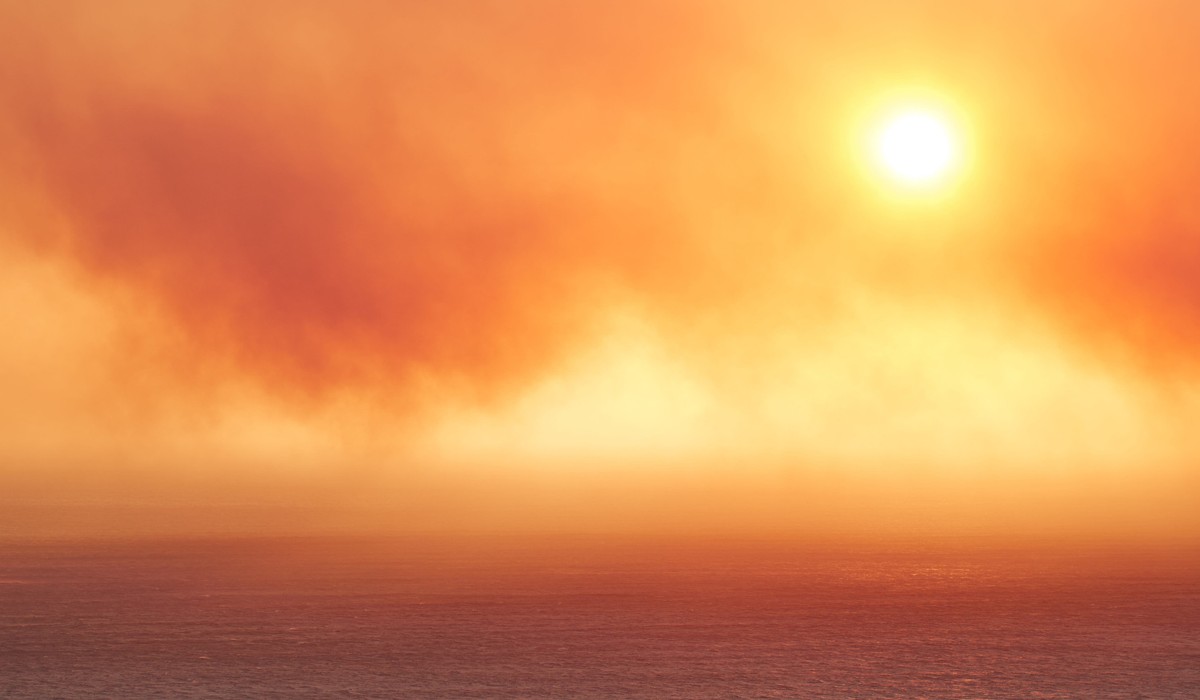 Warm equatorial Pacific waters during El Nino